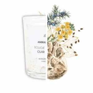 Bougie - Parfum Cuir Ambré