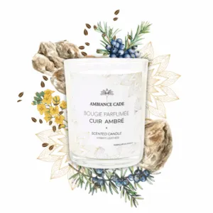 Bougie - Parfum Cuir Ambré